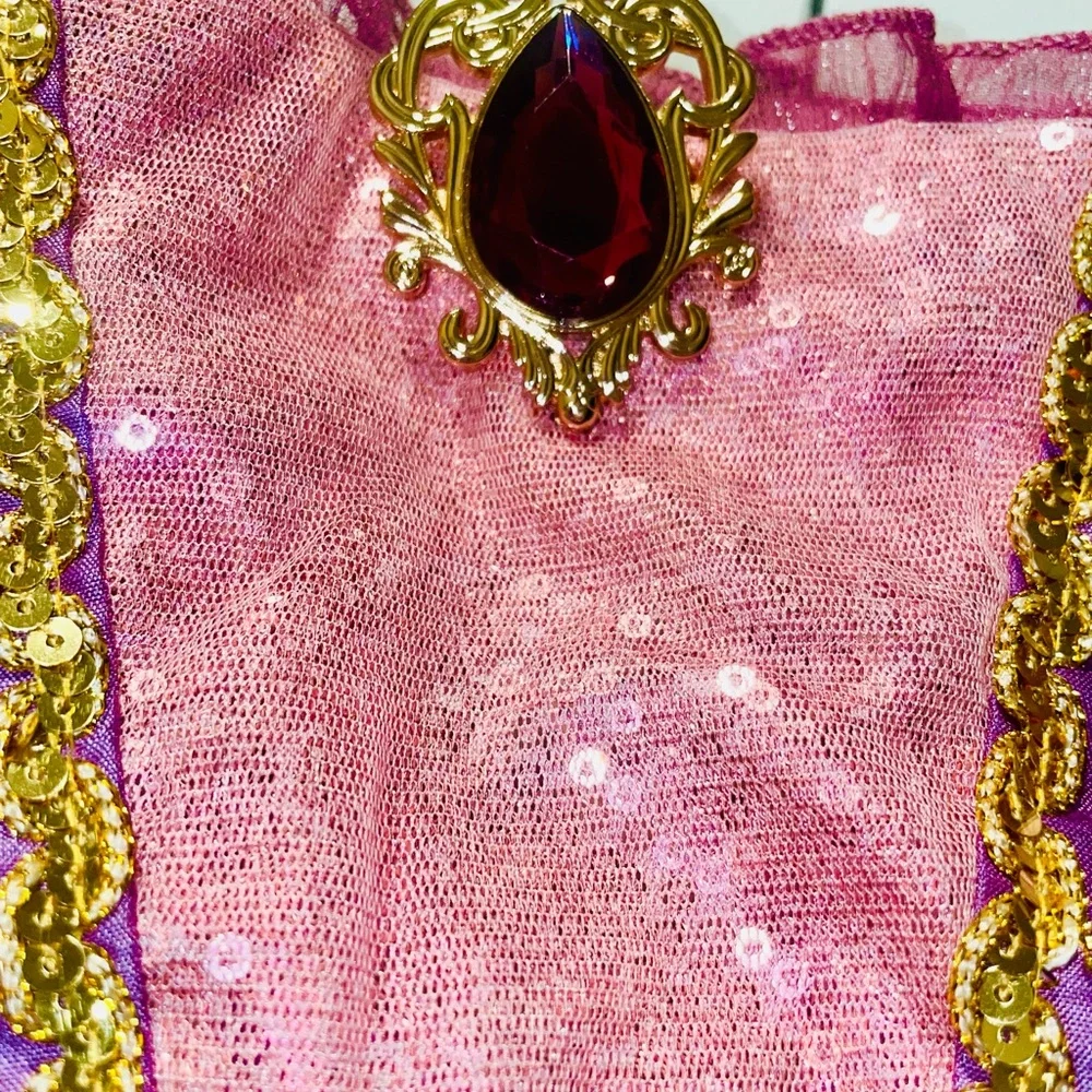 Official 💯 Original Disney Store Europe Rapunzel Costume from Tangled Rare SZ 4 - Picture 10 of 17